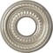 Ekena Millwork Cole PVC Ceiling Medallion (Fits Canopies up to 4 1/4"), Brght Coat Chrome, 10"OD x 3 1/2"ID x 3/4"P CMP10COBCR - alternate 1